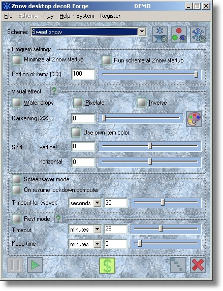 Znow desktop decoR Forge screen shot